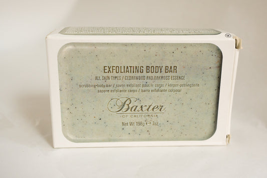 Baxter of California Exfoliating Body Bar (Cedarwood & Oakmoss,198g)